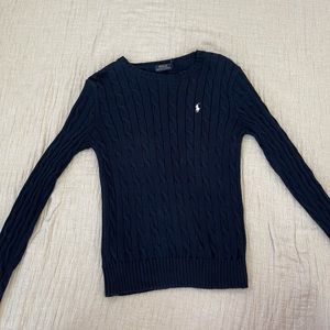 Polo Cable Knit Sweater